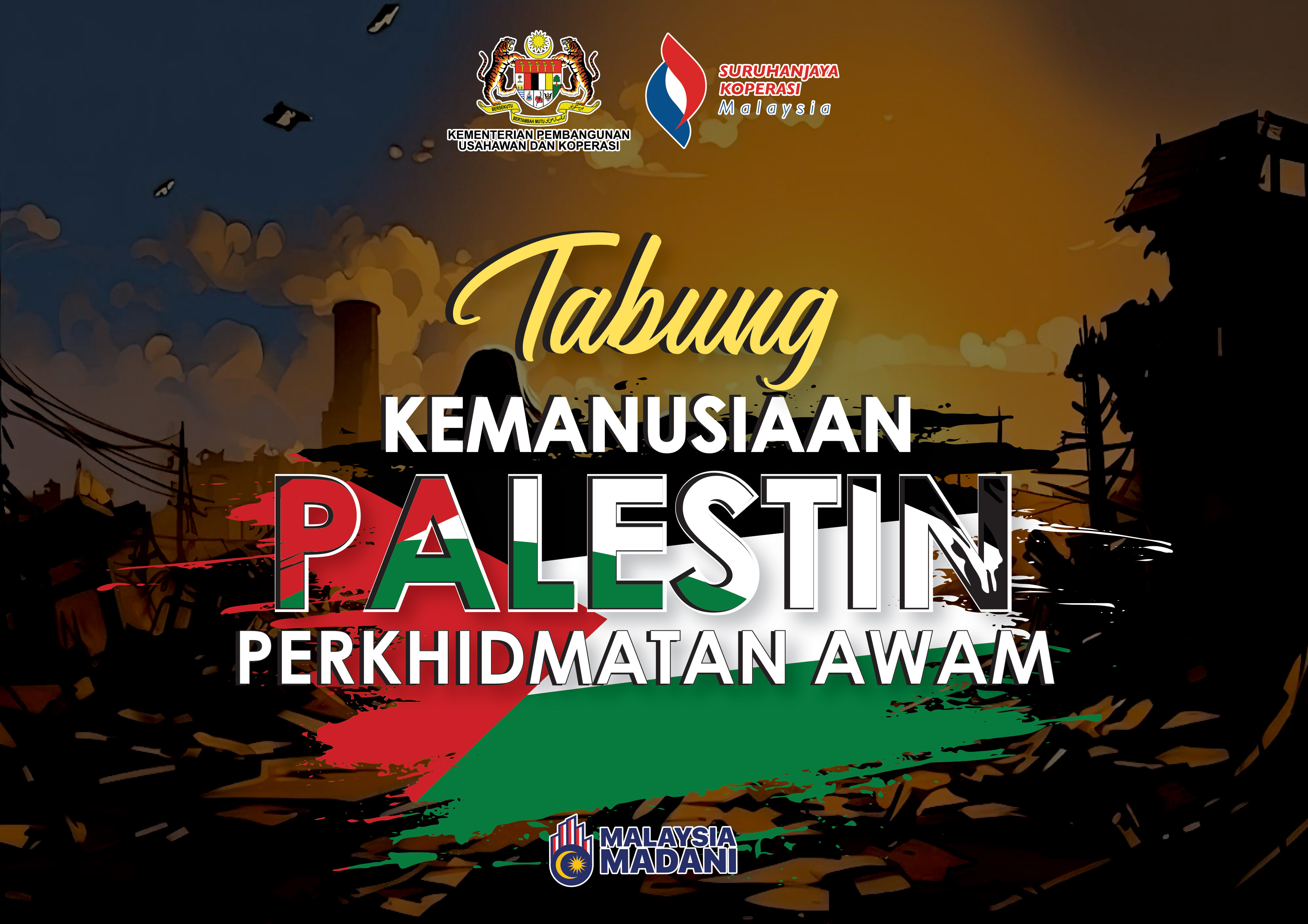 Pelancaran Tabung Kemanusiaan Palestin bagi Perkhidmatan Awam Peringkat Suruhanjaya Koperasi Malaysia (SKM) Ibu Pejabat dan Cawangan Negeri